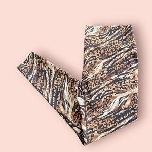 K Deer Women's 4XL Animal Print Yoga Leggings Pants